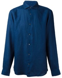 Мужская темно-синяя рубашка от Michael Kors