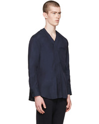 Мужская темно-синяя рубашка от Undecorated Man