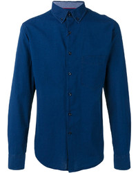 Мужская темно-синяя рубашка от Paul & Shark
