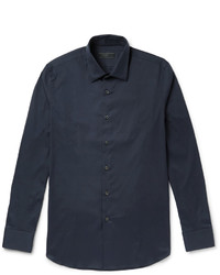 Мужская темно-синяя рубашка от Prada