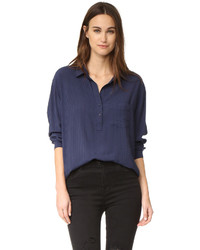 Женская темно-синяя рубашка от Rails