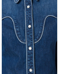 Женская темно-синяя рубашка от Stella McCartney