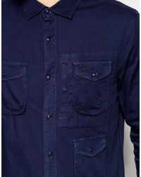 Мужская темно-синяя рубашка от Original Penguin