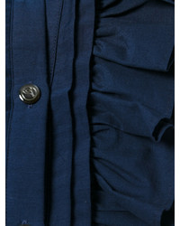 Женская темно-синяя рубашка от Temperley London