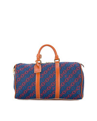 Женская темно-синяя спортивная сумка от Louis Vuitton Vintage