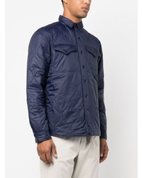 Мужская темно-синяя стеганая куртка-рубашка от Polo Ralph Lauren