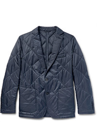 Мужская темно-синяя стеганая куртка от Hugo Boss