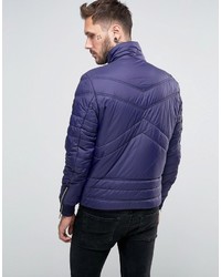 Мужская темно-синяя стеганая куртка от Diesel