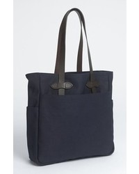 Темно-синяя сумка из плотной ткани