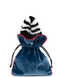 Темно-синяя сумка-мешок от Les Petits Joueurs