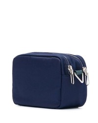 Темно-синяя сумка почтальона из плотной ткани с принтом от Kenzo