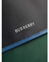 Темно-синяя сумка почтальона из плотной ткани от Burberry