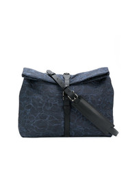 Темно-синяя сумка почтальона из плотной ткани от Mismo