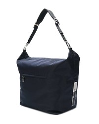 Темно-синяя сумка почтальона от Prada