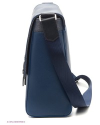 Темно-синяя сумка почтальона от Trussardi