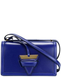 Женская темно-синяя сумка с геометрическим рисунком от Loewe