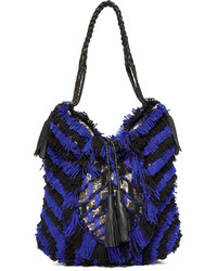 Женская темно-синяя сумка с пайетками от Antik Batik