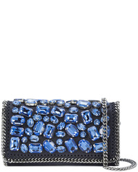 Женская темно-синяя сумка с украшением от Stella McCartney