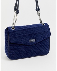 Темно-синяя сумка через плечо из плотной ткани от Fiorelli