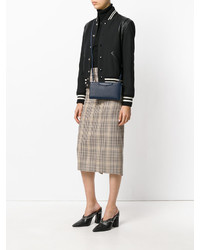 Темно-синяя сумка через плечо с геометрическим рисунком от Givenchy