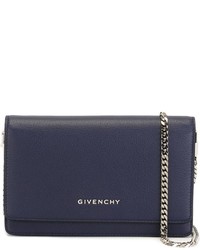 Темно-синяя сумка через плечо от Givenchy