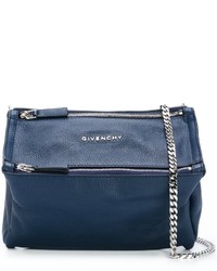 Темно-синяя сумка через плечо от Givenchy