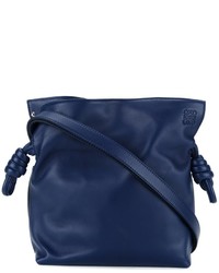 Темно-синяя сумка через плечо от Loewe