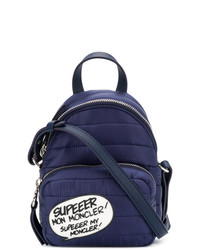 Темно-синяя сумка через плечо от Moncler