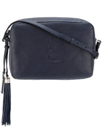 Темно-синяя сумка через плечо от Saint Laurent