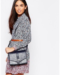 Женская темно-синяя сумка от Warehouse