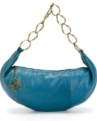 Женская темно-синяя сумка от Chanel