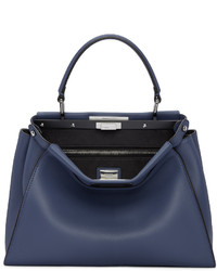 Женская темно-синяя сумка от Fendi