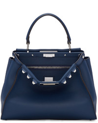 Женская темно-синяя сумка от Fendi