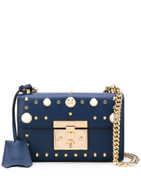 Женская темно-синяя сумка от Gucci