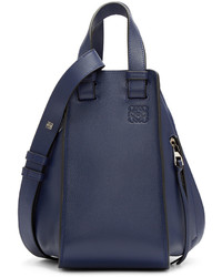 Женская темно-синяя сумка от Loewe