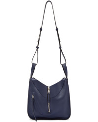 Женская темно-синяя сумка от Loewe