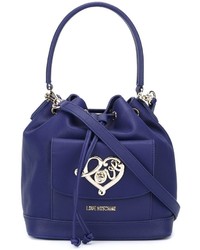 Женская темно-синяя сумка от Love Moschino