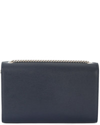 Женская темно-синяя сумка от Saint Laurent