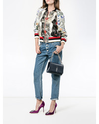 Женская темно-синяя сумка от Saint Laurent