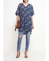 Темно-синяя туника от Broadway