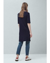 Темно-синяя туника от Mango