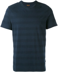Мужская темно-синяя футболка в горизонтальную полоску от Barbour