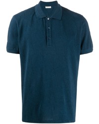 Мужская темно-синяя футболка-поло с "огурцами" от Etro