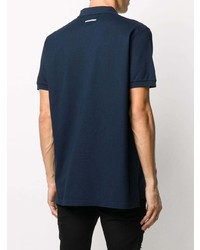 Мужская темно-синяя футболка-поло с принтом от DSQUARED2
