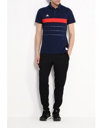 Мужская темно-синяя футболка-поло от adidas Performance