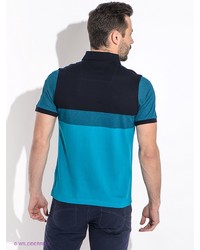 Мужская темно-синяя футболка-поло от Alfred Muller