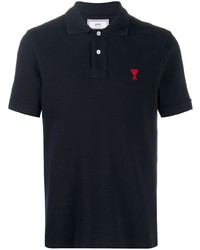 Мужская темно-синяя футболка-поло от Ami Paris
