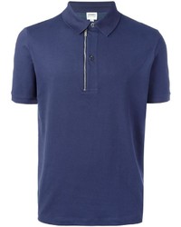 Мужская темно-синяя футболка-поло от Armani Collezioni