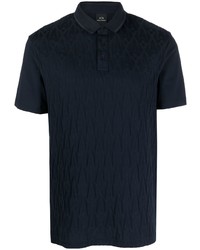 Мужская темно-синяя футболка-поло от Armani Exchange