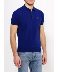 Мужская темно-синяя футболка-поло от Armani Jeans